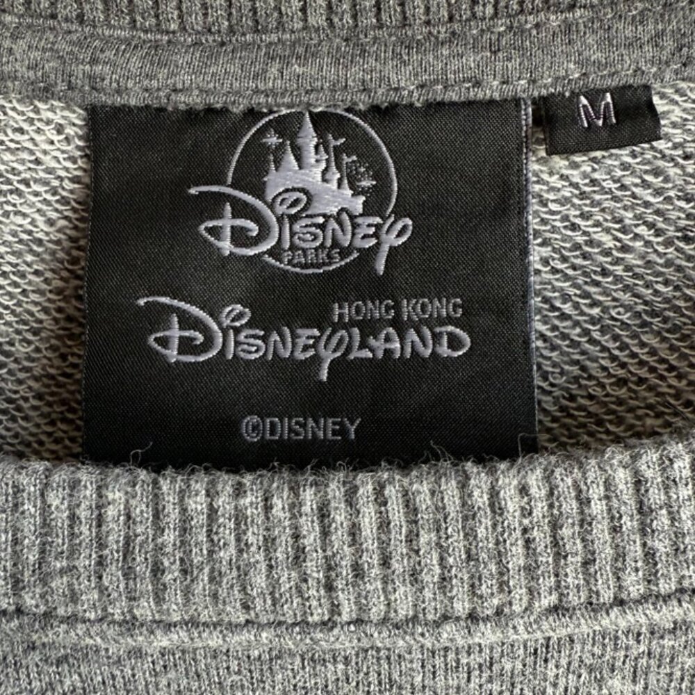 Disneyland Hong Kong Gray Rose Gold Sequin Pullover Sweatshirt - Picture 3 of 7